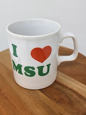 Kiln Craft Staffordshire England Mug w/ I Love MSU Design VINTAGE RARE
